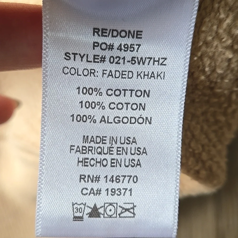 Re/Done X Hanes 70s Half-Zip Sweatshirt